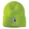 Carhartt Men's Knit Beanie with Reflective Patch, Brite Lime, OFA