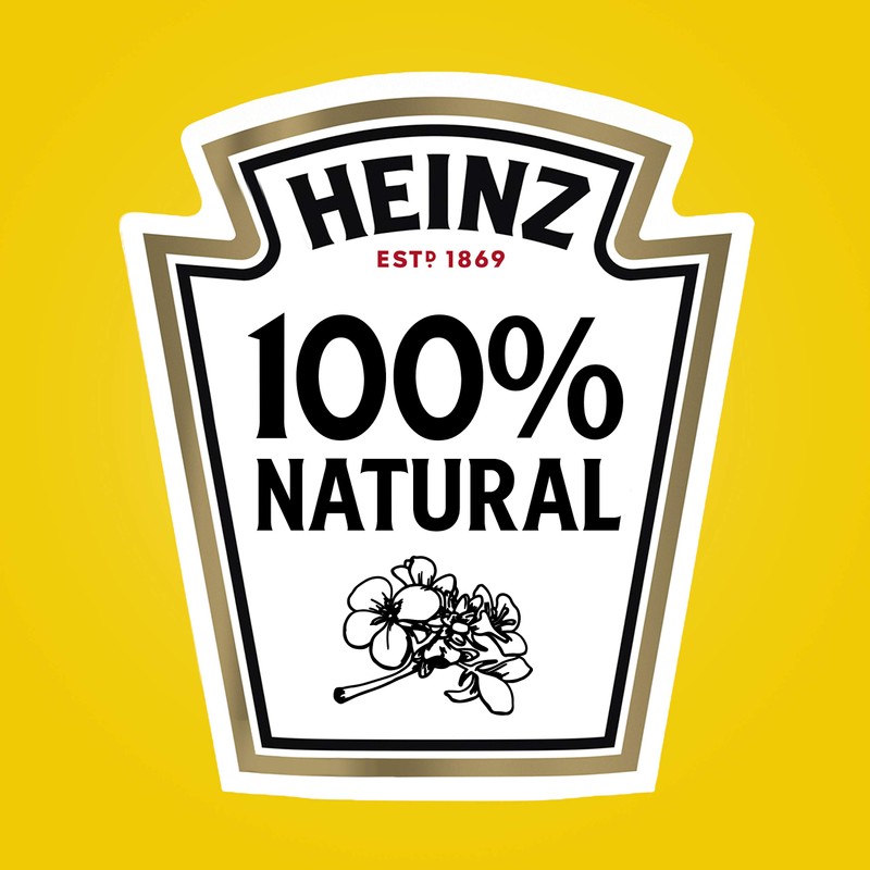 Heinz 100% Natural Yellow Mustard (12 ct Pack, 14 oz