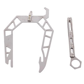 KIMISS Dock Hook Pole, U Type Mooring Rope Threader Stainless Steel Dock Hook Cable Wire Guider Ship Parking Tool (Normal Version)