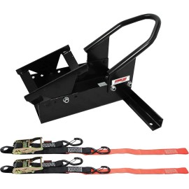 Extreme Max 5600.3204 Deluxe Motorcycle Wheel Chock/Tie-Down Kit
