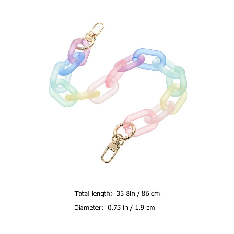 Purse Strap Handbags Extension Chain Acrylic Bag Chain Shoulder Strap