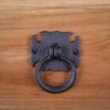 Renovators Supply Manufacturing Black Wrought Iron 3" Ring Cabinet Pulls