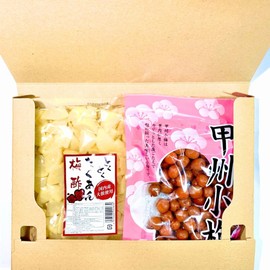 Toku Kutakuan Plum Vinegar 14.1 oz (400 g) & Koshu Koume Plum Vinegar, 10.6 oz (300 g), 1 Bag of 2 Bags Set