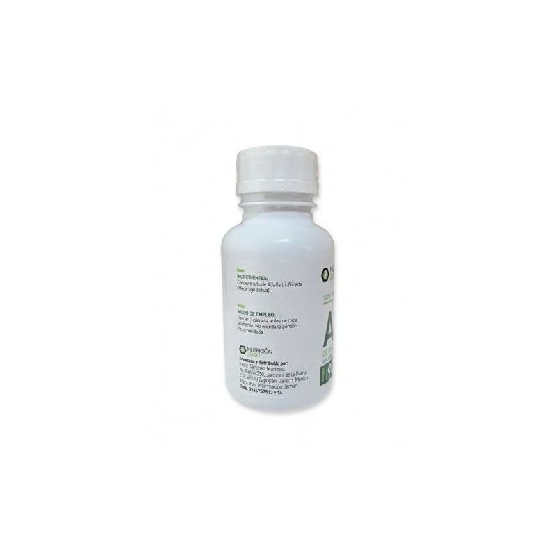 Alfalfa N2000 500 mg, 90 Cápsulas, Concentrado de Alfalfa Liofilizada