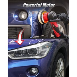 AVID POWER Buffer Polisher, 5-inch/6-inch Dual Action/DA Polisher for Car Detailing, Random Orbital Car Buffer Polisher Waxer Kit with 6 Variable Speed, 4Pcs 5-inch & 6-inch Polishing Pads