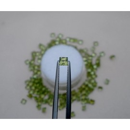 pinnaclediamonds Peridot Square Loose Faceted Natural Gem 3mm