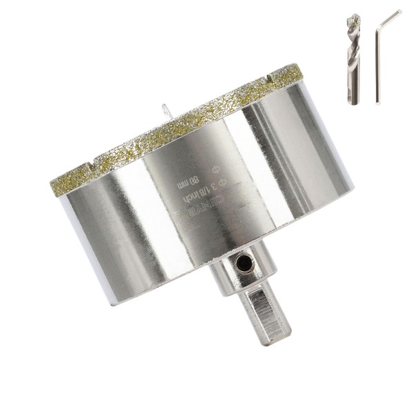 3-1/8inch | 80mm Diamond Hole Saw with Center Drill bit