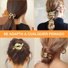 CAVIGLTE 8 Piezas Metal Ligas Para Cabello, Scrunchies Para Cabello,