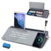 SELEAD Desktop Glass Whiteboard with Wireless Charger Station, Dry Erase