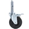 Happybuy 4 Pack 5" Heavy Duty Scaffolding Rubber Swivel Caster,
