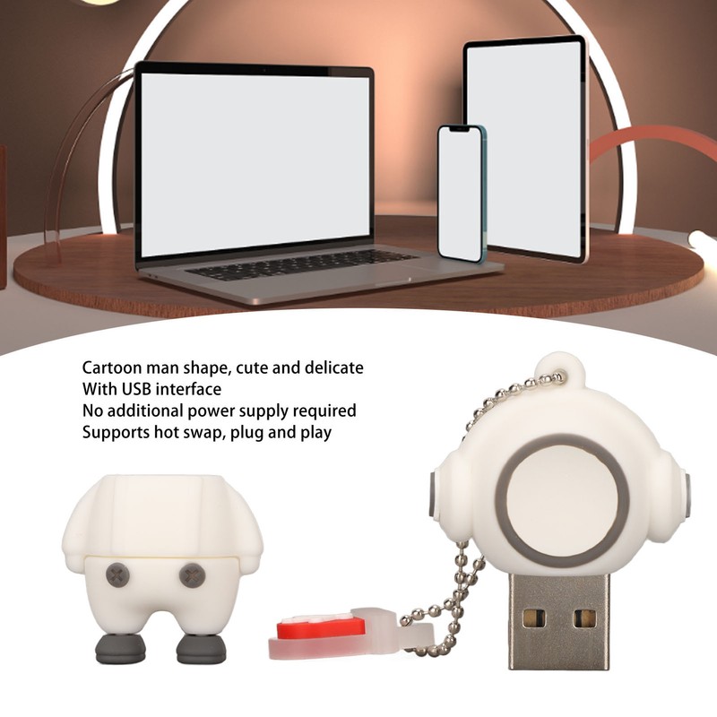 Cartoon USB Flash Drive Cute Cartoon Man Shape Anti Electromagnetic