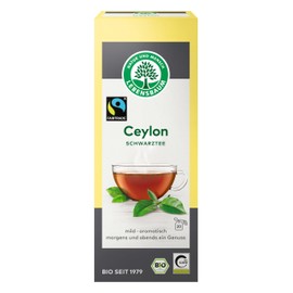 Lebensbaum Ceylon, 20 Bags x 2 g Black Tea with Mild Aromatic Flavour, Harmonious Black Tea from Sri Lanka's Mountains, 100% Organic