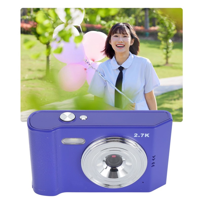 Digital Camera 48MP 2.7K HD 8x Zoom Compact 2.8 Inch