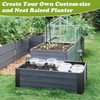 KvyusFlourish 8 Pack Raised Beds Corner Brackets 11 in Metal