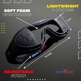 Sports Training Goggles - Ages 5 & Up | Adjustable Strap, Lightweight Design | Boosts Focus, Reaction Time & Performance for Baseball, Softball, Basketball, Football, Hockey, Lacrosse & Soccer