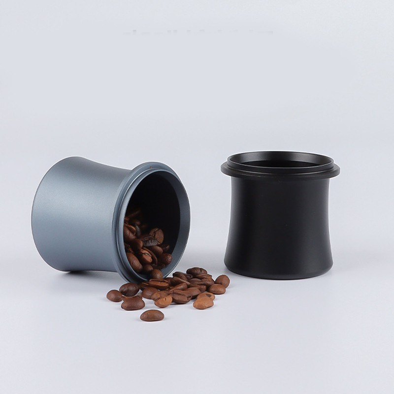 Coffee Dosing Cup Aluminum Alloy Antistatic Coffee Powder Feeder Dosing