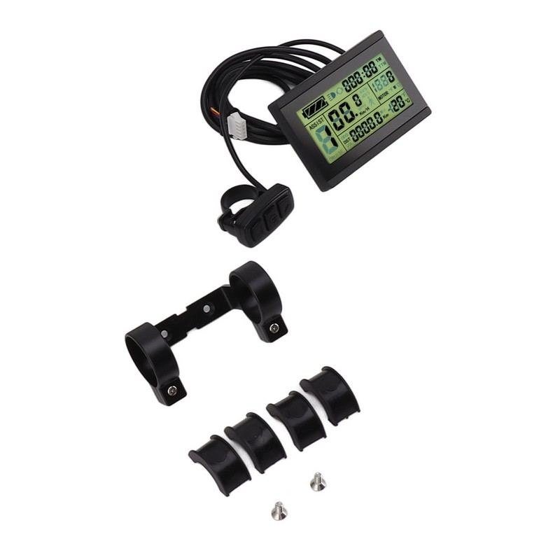 LCD3U Electric Bike LCD Display Meter ABS SM Head Electric