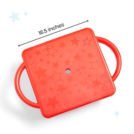 hand2mind Red Heavy-Duty Indoor Scooter Board with Handles, Gym Scooters for Kids, Recess Toys, PE Equipment for Elementary School, Kids Indoor Play Equipment, Floor Scooter, Kids Sports Activities