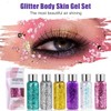NEWJEK 6 Bottles Glitter Face, Body Glitter Gel, Hair Glitter