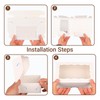 ROSPAKTEK 50pcs White 7x4.3x2 Inches Bakery Boxes for Cookies, Strawberries,