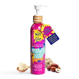 Gel en crema moldeador Niles and Chaz What the Frizz! - Crema para rizos para niños y gel antifrizz, gel definidor ligero - Sin parabenos, sulfatos ni siliconas - Productos para cabello