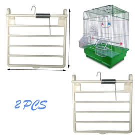 DHER Pigeon Cage Door Hanging Bird Cage Door Bird Cage Spring Door, Bird Cage Feeder Door, Pigeon Cage Door, Mini Plastic Bird House Door, Disposable Replacement Door, Easy Tear Off