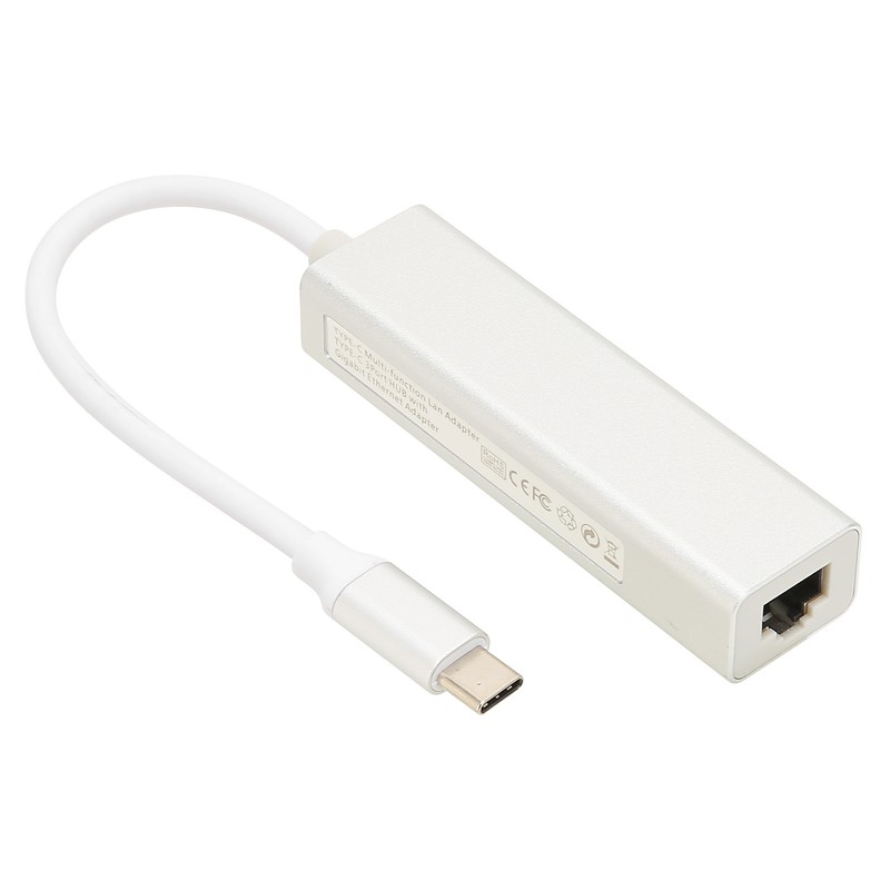 USB C to Ethernet Adapter RJ45 3 USB3.0 Ports High