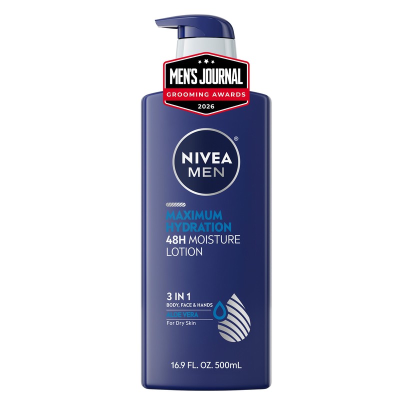 NIVEA Men Maximum Hydration Lotion for Dry Skin, 3 in