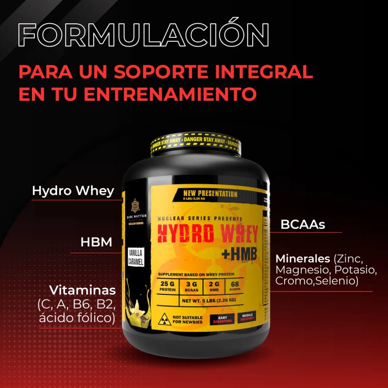 Suplemento Aminoácidos Bcaas Hydro Whey + Hmb 68 Servicios