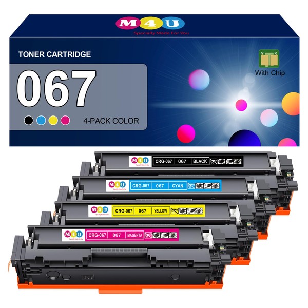 067 Toner Cartridge Set 4 Pack Compatible for Canon 067