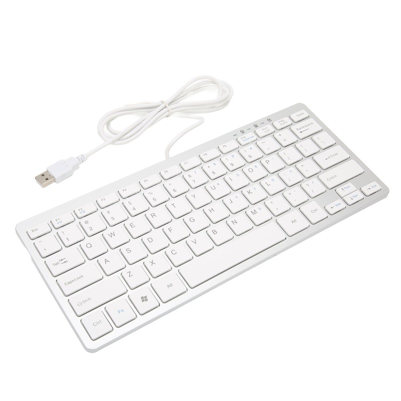 Mini Keyboard Mini Ultra Thin 78 Keys USB Wired Keyboard