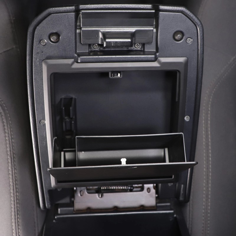car-attention Armrest Hidden Compartment Privacy Storage Box Black For Toyota