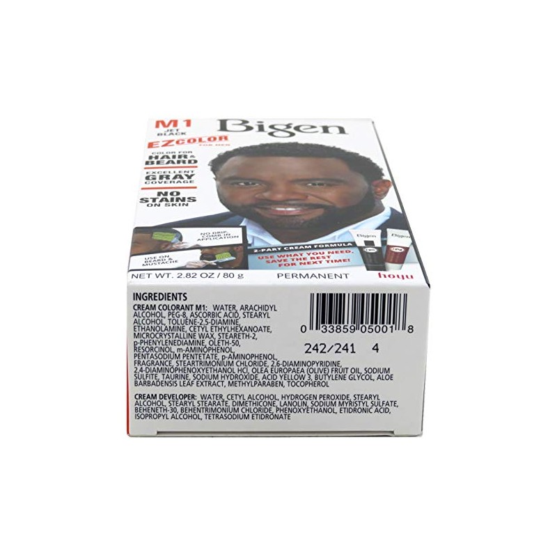 Bigen Ez Color para hombres Jet Negro Kit (3 unidades)