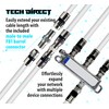 TechDirect 20FT RG6 Coaxial Cable White - High Speed Internet,
