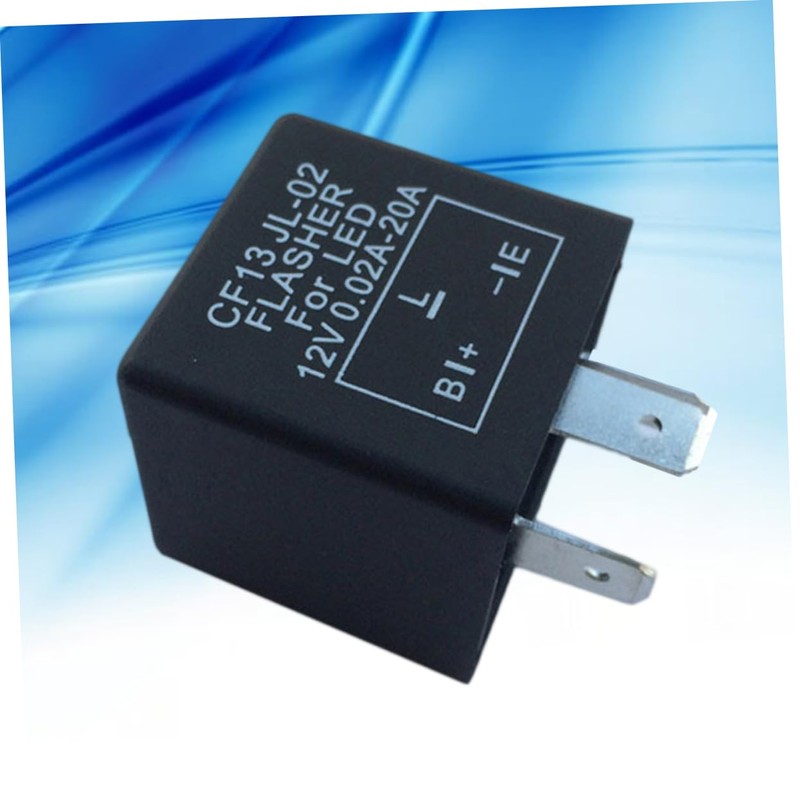 GRIRIW 3 Pin Unadjustable CF13 JL02 LED Flasher Relay for