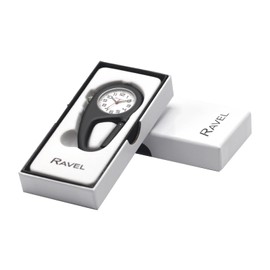 Ravel Belt Clip Carabiner Quartz Watch - Analogue Quartz - R1105.03C - Jet Black