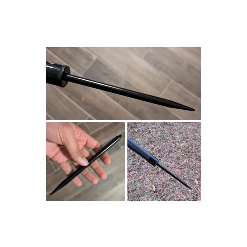 Ground Metal Spike Stake for Monopod Selfie Stick, 7 Inches
