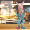 Rabbit Clockwork Toy Retro Metal Swinging Drumming Rabbit Wind Up