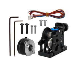 HGX-LITE-Extruder Hardened Steel Reduction Gear Motor for CR10 / CR10S / Ender3 / Ender3 V2 Series Models,All Metal HGX LITE Extruder Motor Kit Accessories (Black)