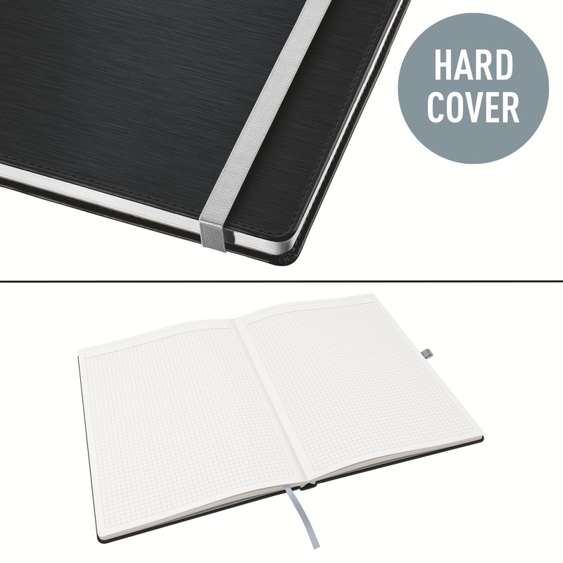 Leitz Style A6 Notebook Squared Hard Cover 160 Pages 80