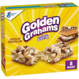 General Mills 🟣New General Mills GOLDEN GRAHAMS CHOCOLATE MARSHMALLOW Cereal Treat 8-Bars Box