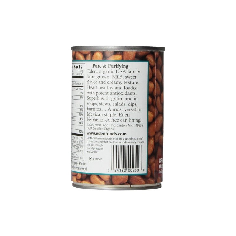 Eden Foods Organic Pinto Beans, 15 oz