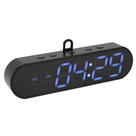 Tragbarer Fitness-Timer, Wiederaufladbarer USB-Magnet-Trainingsuhr, Großes Display, Intervall-Timer, Stoppuhr mit Summer, HIIT-Tabata-Box-Timer für Heimtraining