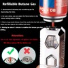 Torch Lighter, Cool Dual Flame Lighter Fashion Design, Refillable Butane