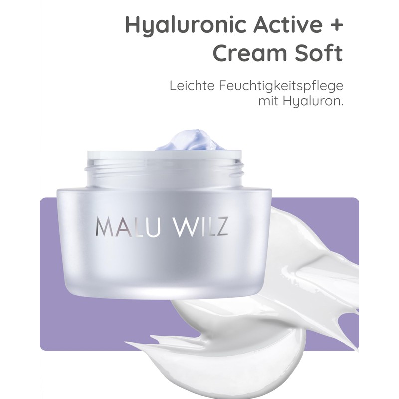 Malu Wilz Kosmetik Hyaluronic Active+ Cream Soft