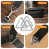 BEYOURD 1 inch Metal Triangle Rings, Solid Welded Stainless Steel