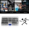 200Pcs Self-Tapping Screw Assortment Stainless Steel Truss Self-Drilling Screw Kit