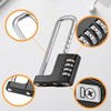 Filhome Combination Lock with Shackle Long 4 Digit Combination Lock