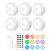 GOODEA.fun Puck Lights with Remote, 13 RGB Colors LED Under