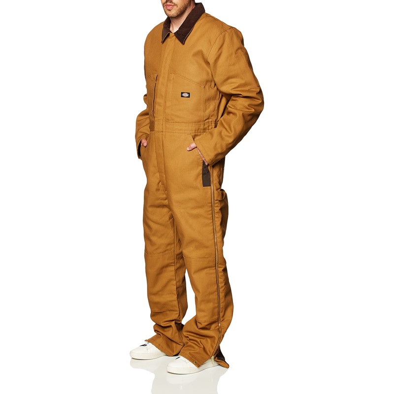 Dickies Men's Premium Insulated Duck Coverall, Brown Duck, Medium -